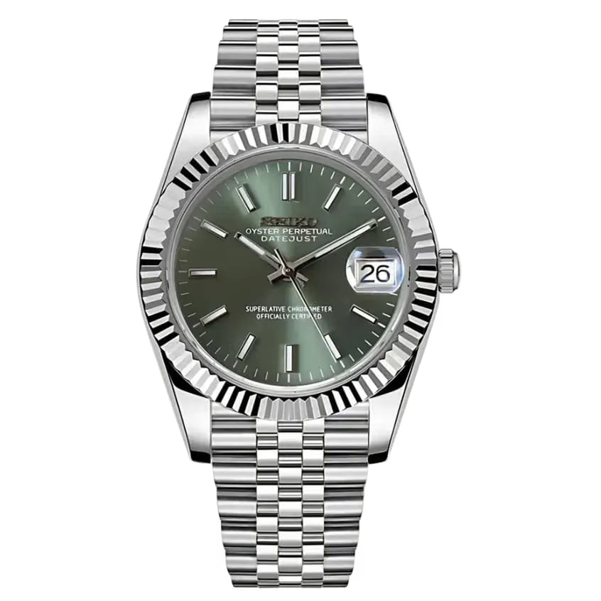SEIKO MOD datejust mint green