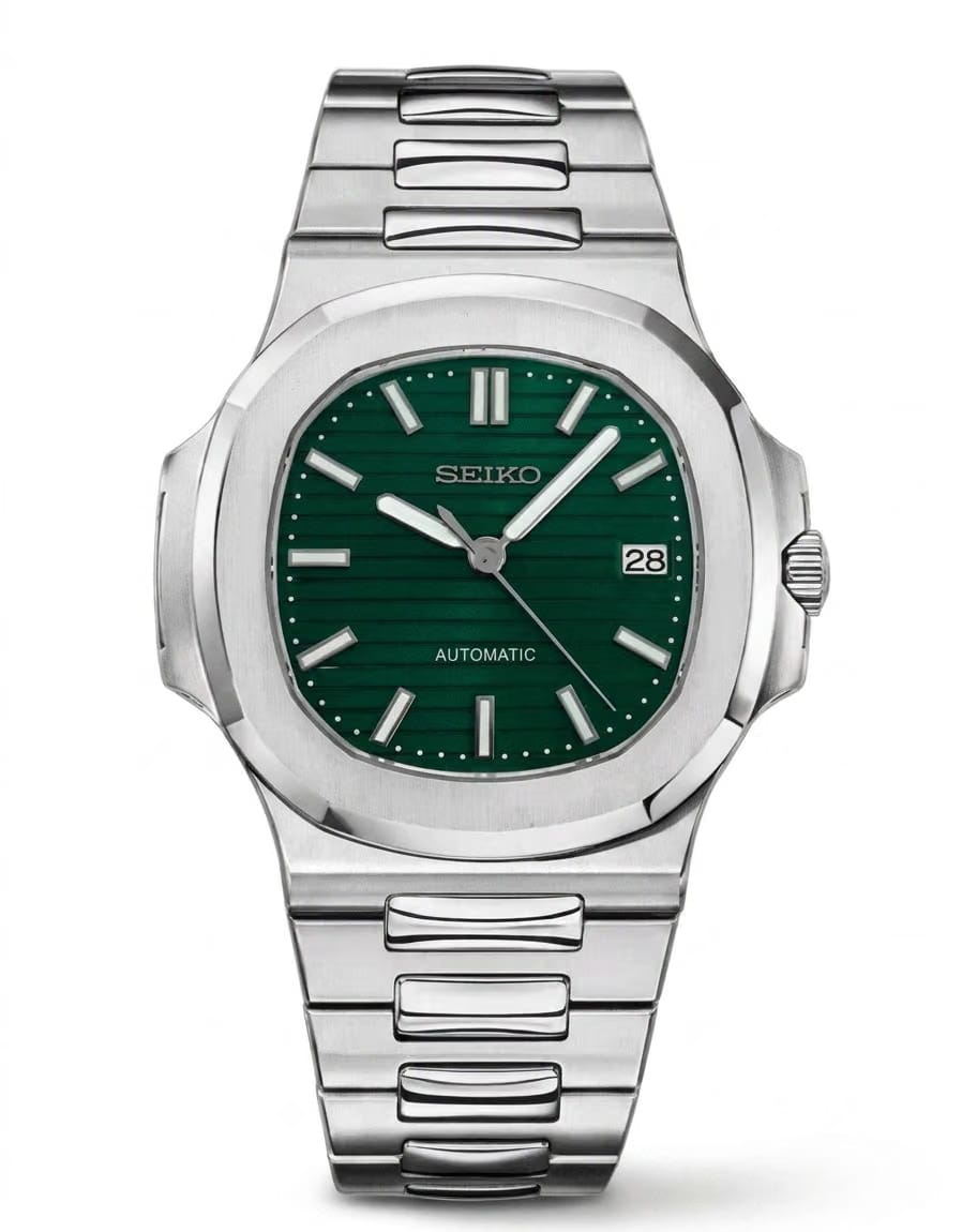 SEIKO MOD NAUTILUS metallic green