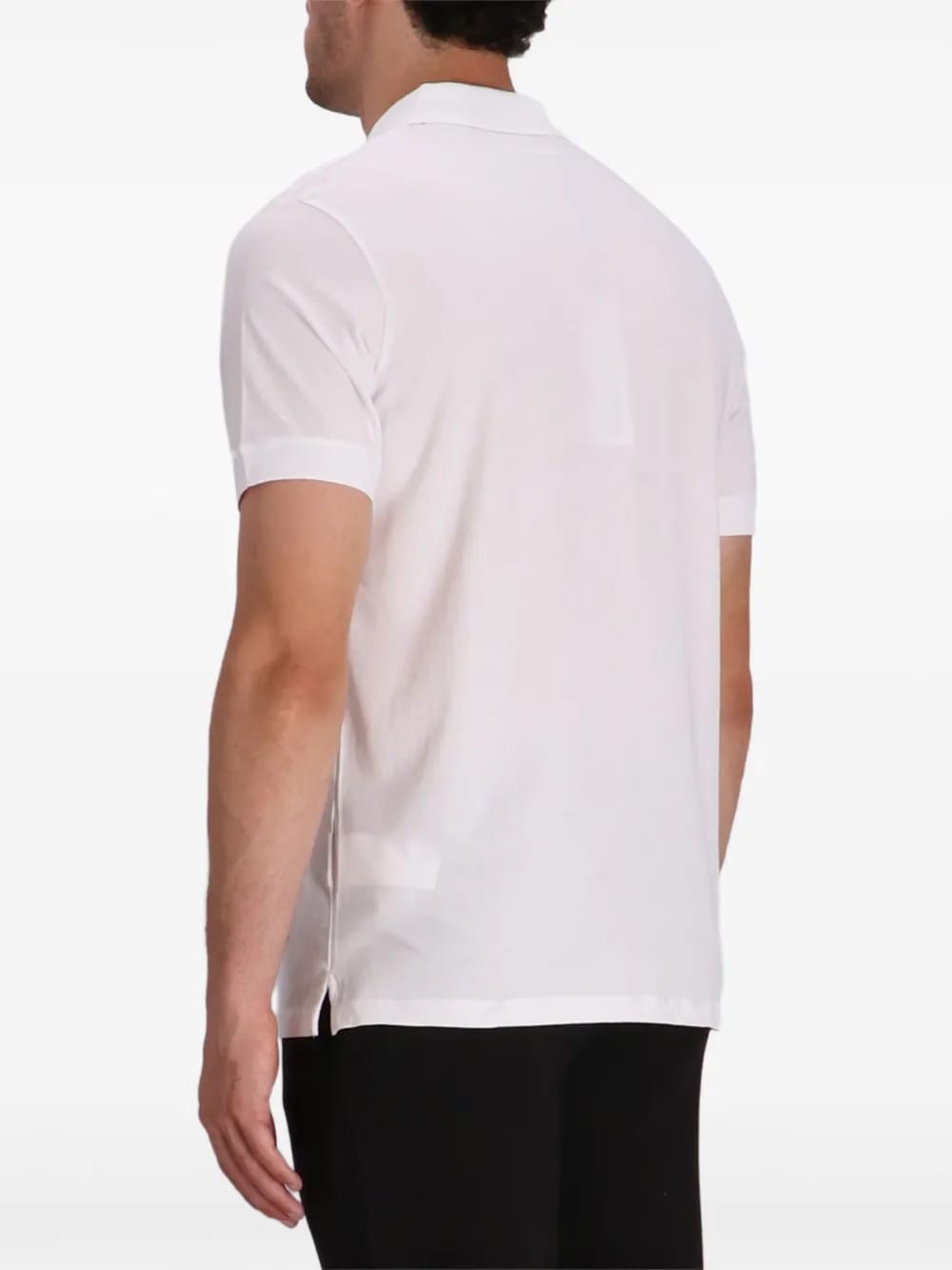 Karl Lagerfeld embellished polo shirt white