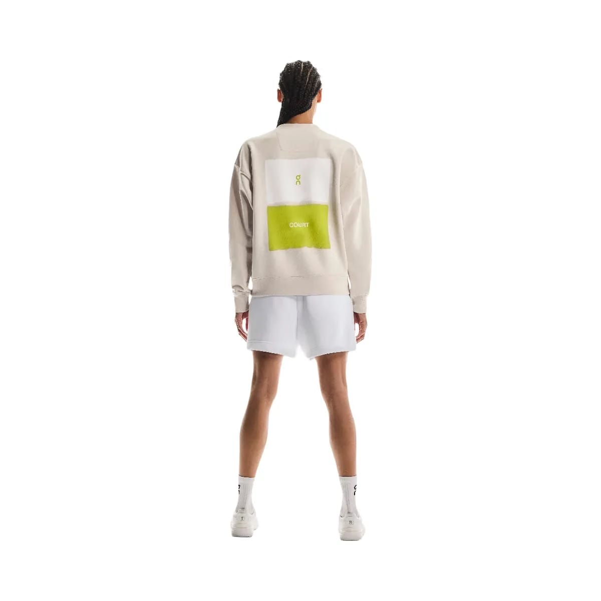 On Club Crew Graphic Silver