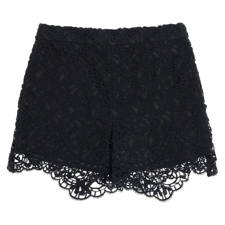 Burberry Lace Biker Shorts Black