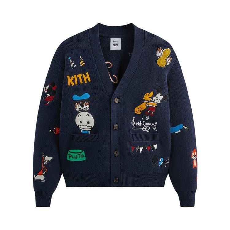 Kith For Mickey & Friends Chunky Yarn Cardigan Nocturnal