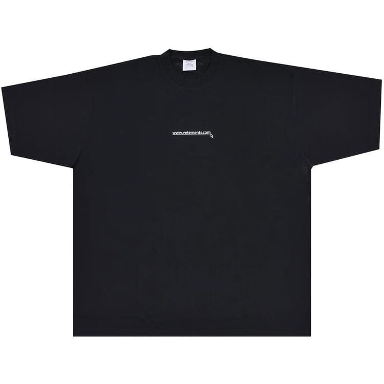 Vetements Website Logo T-Shirt Black