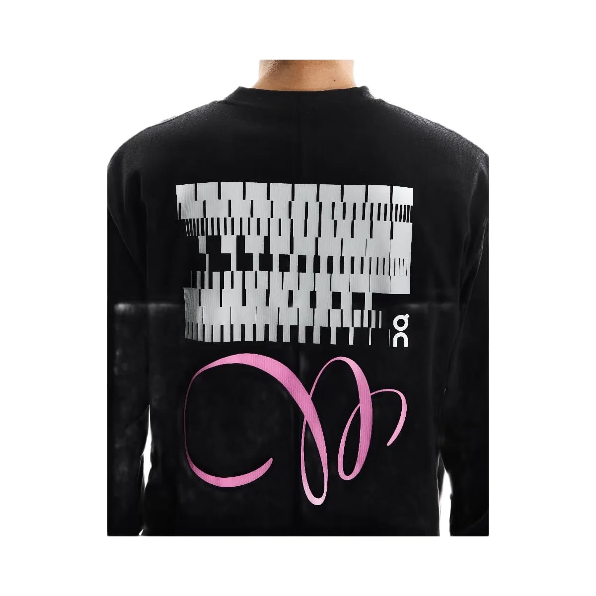 On Club Long-T Graphic Black