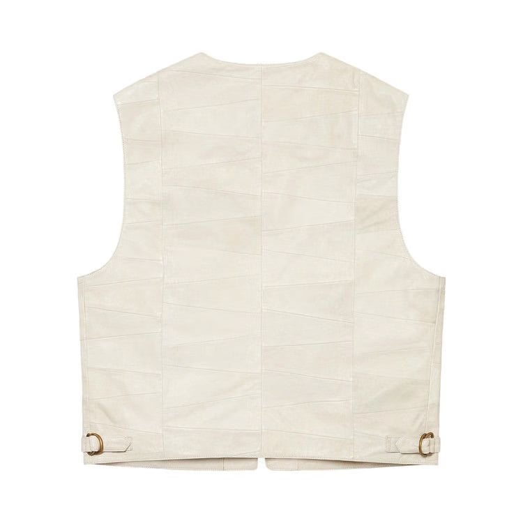 Supreme Patchwork Leather Cargo Vest White