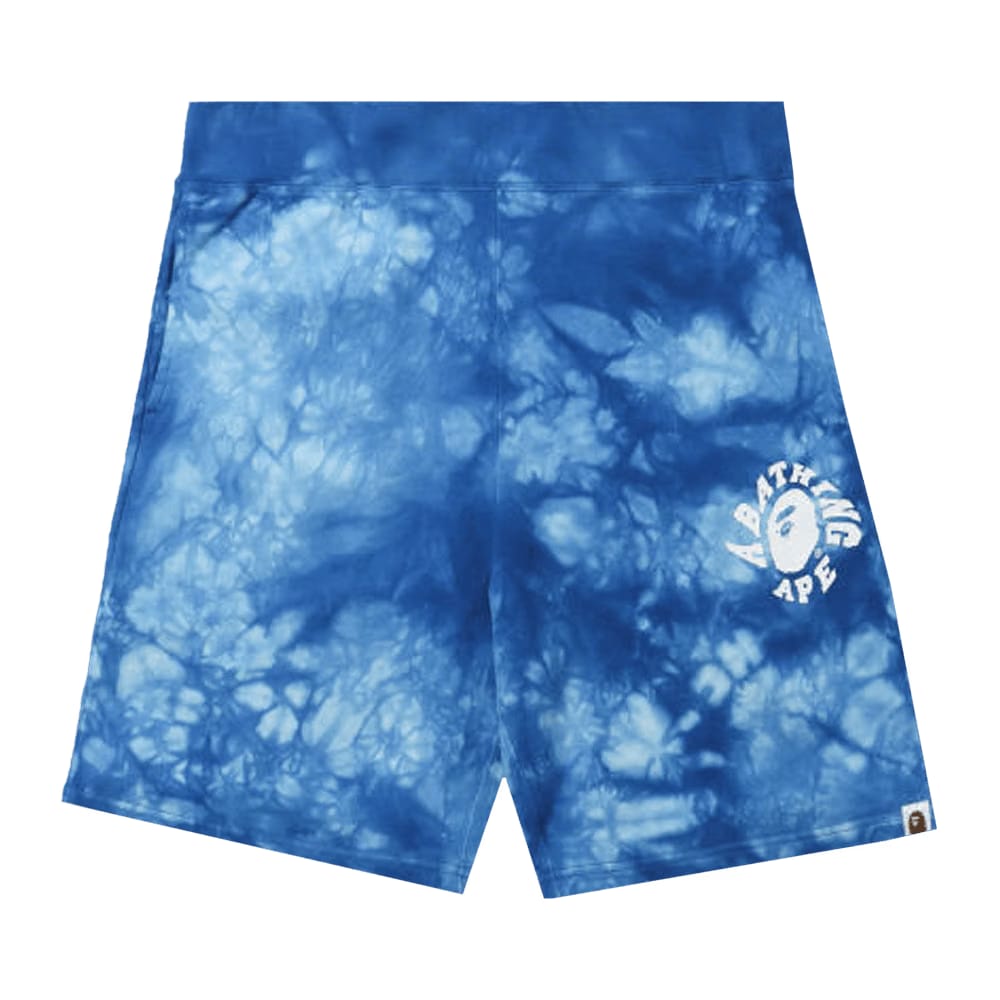 BAPE Tie Dye Sweat Shorts Blue