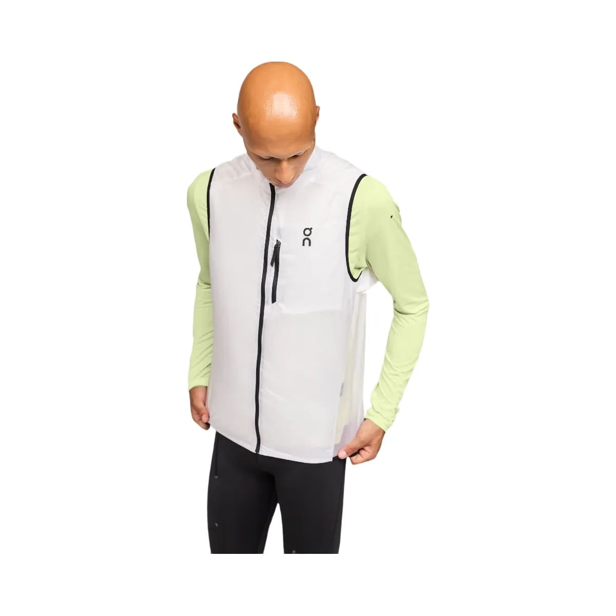 On Weather Vest White Black