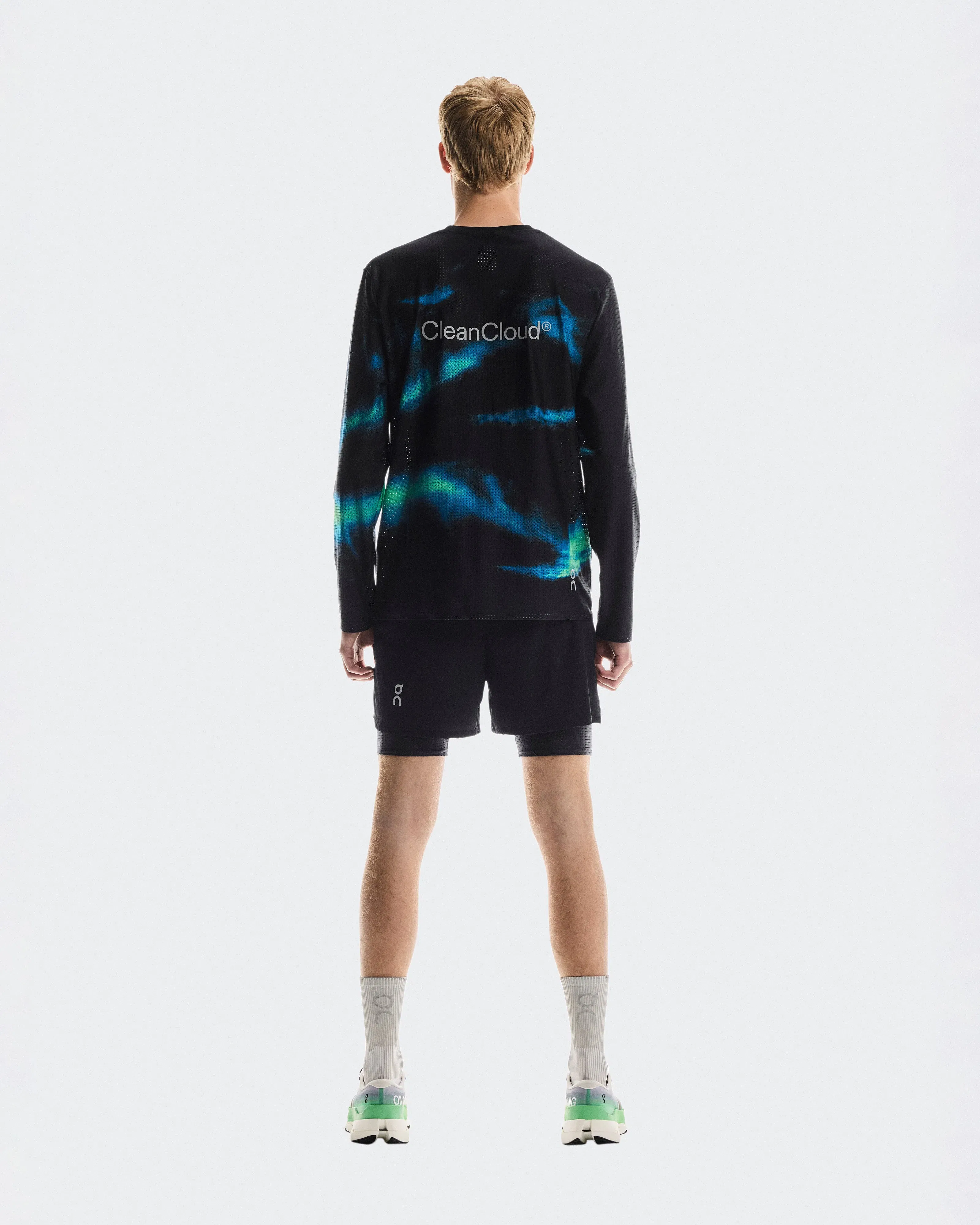 On Pace Mesh Long-T Black Horizon