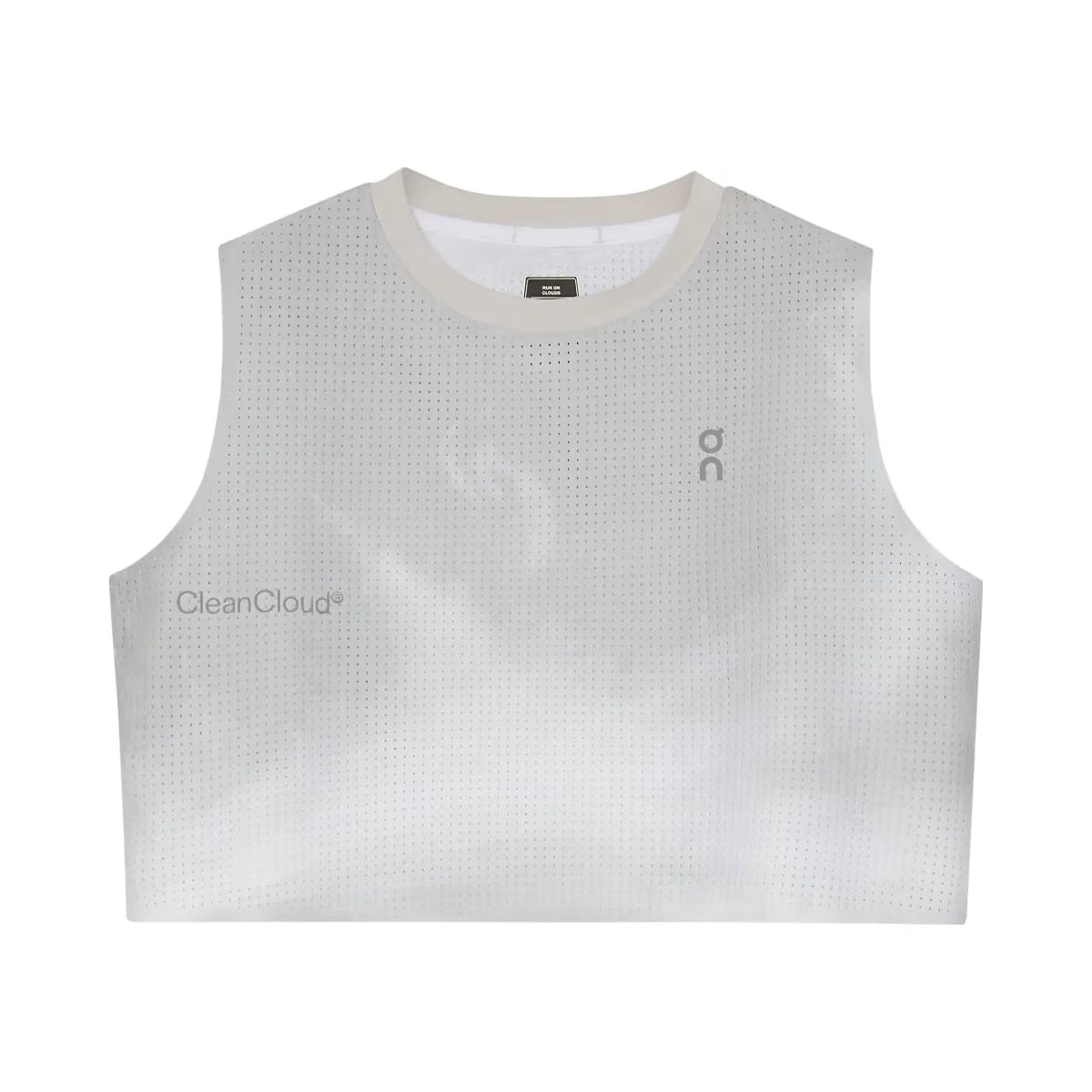 On Pace Tank Glacier White