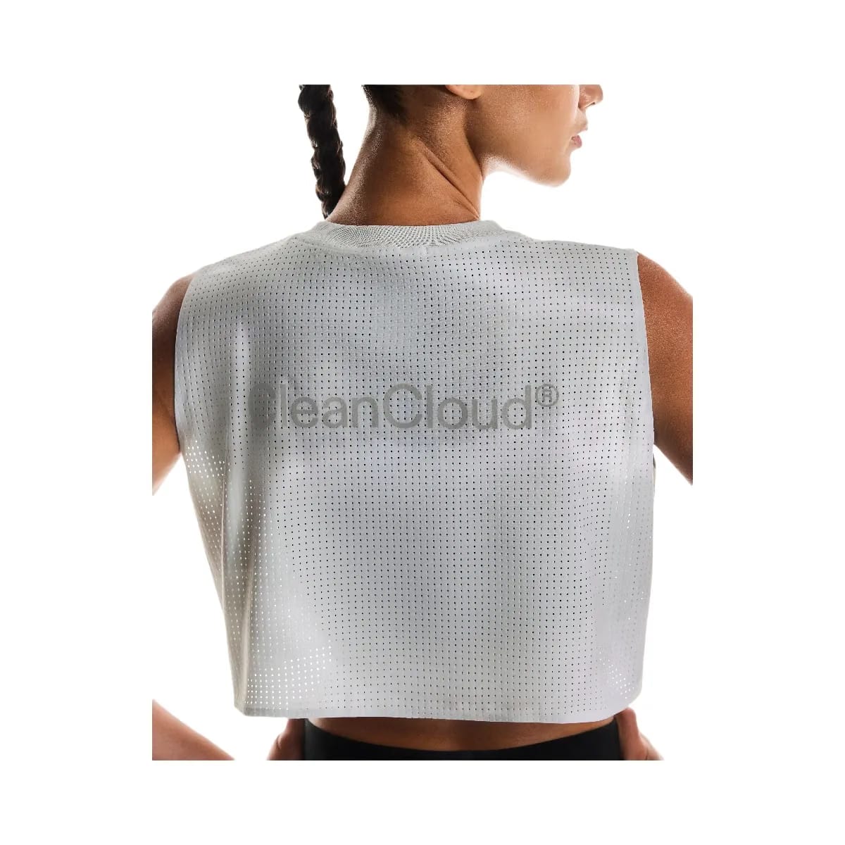 On Pace Tank Glacier White