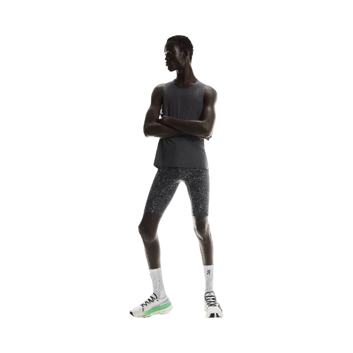 On Race Tights Half Iron Glacier