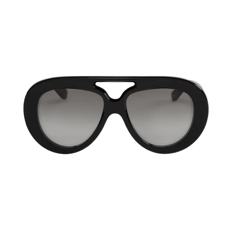 Loewe Curvy Sunglasses Shiny Black/Gradient Smoke