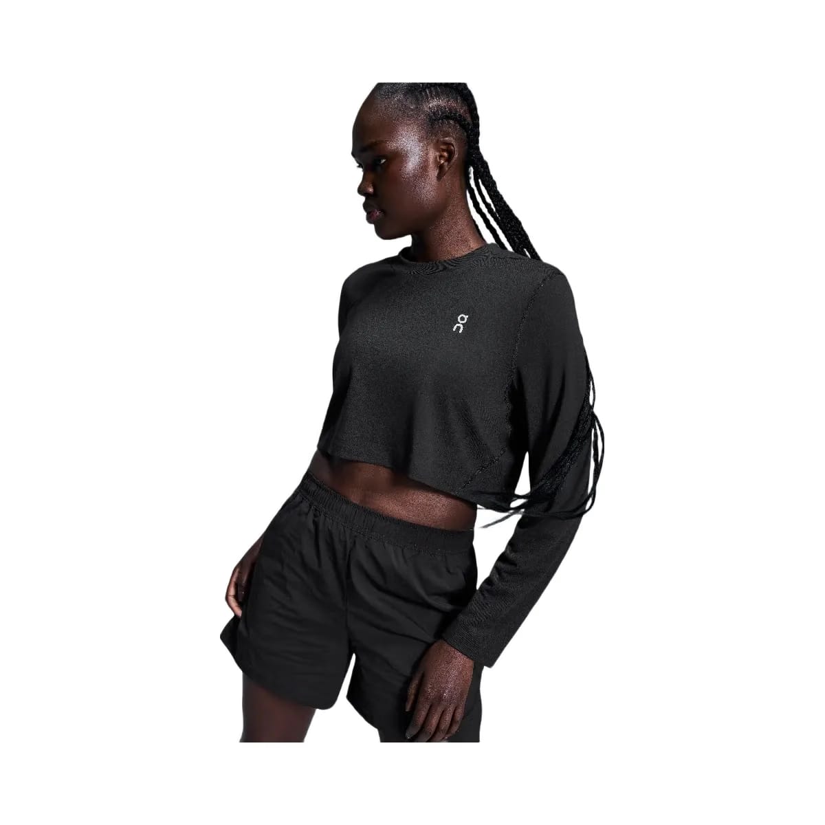 On Active Long-T Crop Black