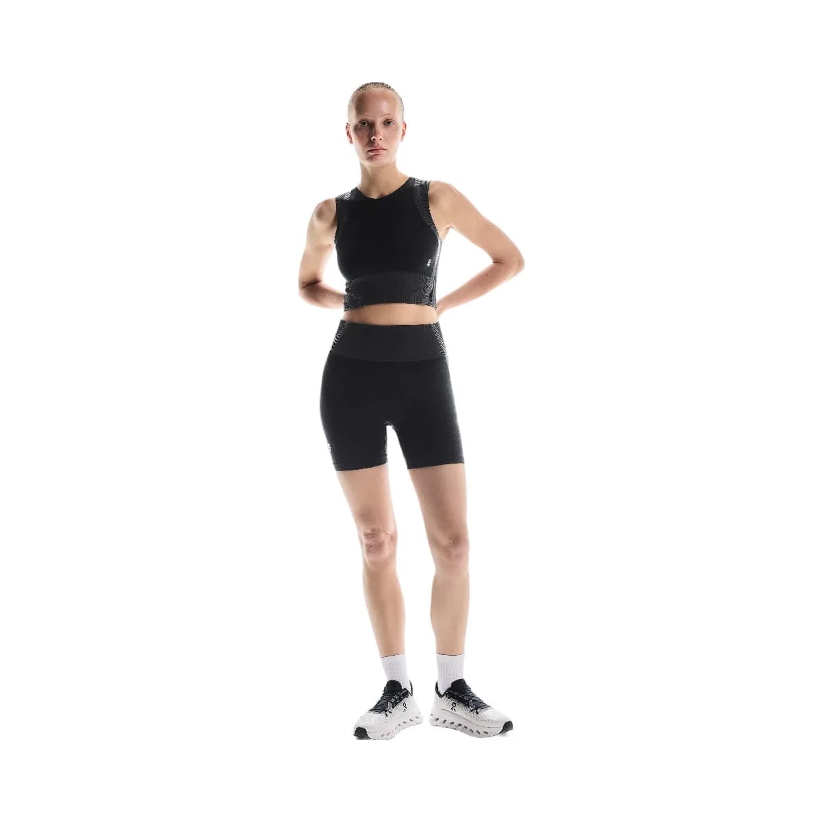 On Studio Knit Shorts Black Eclipse