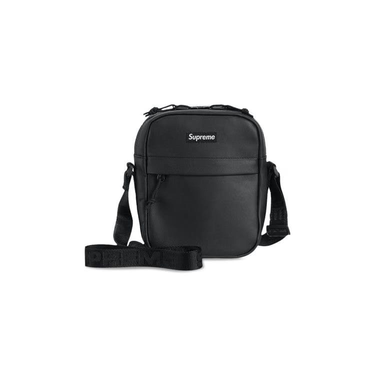 Supreme Leather Shoulder Bag Black
