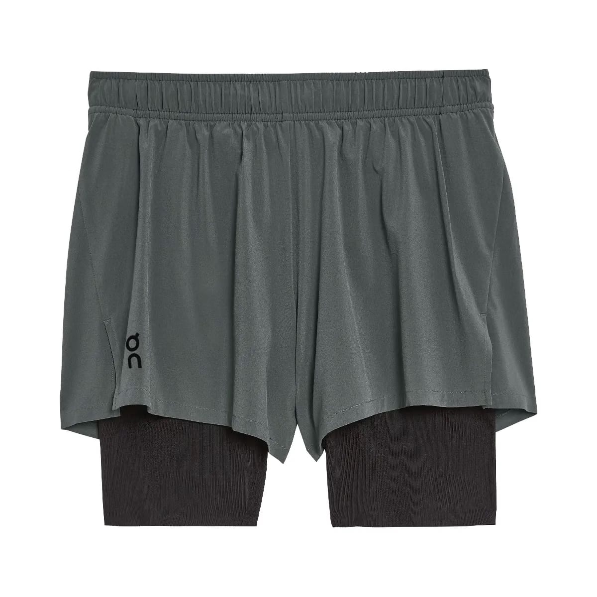 On Pace Shorts Lead Black