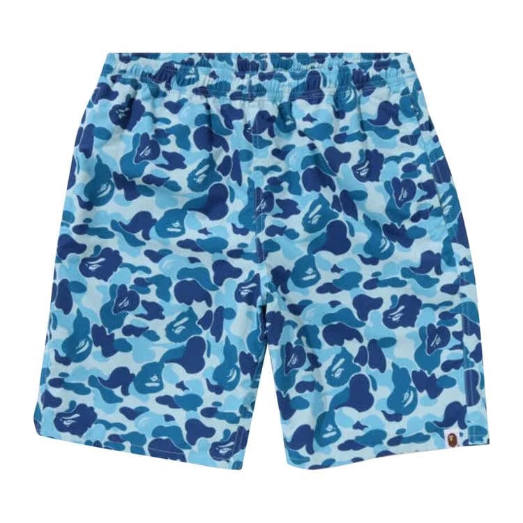 BAPE ABC Camo Beach Shorts Blue