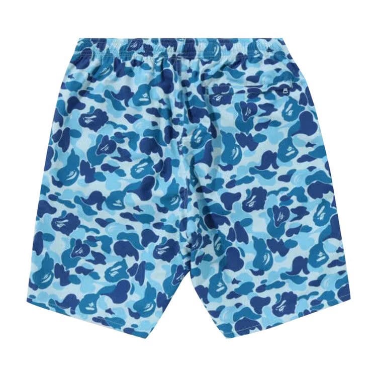 BAPE ABC Camo Beach Shorts Blue