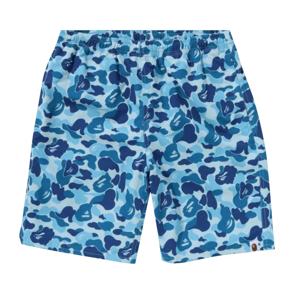 BAPE ABC Camo Beach Shorts Blue