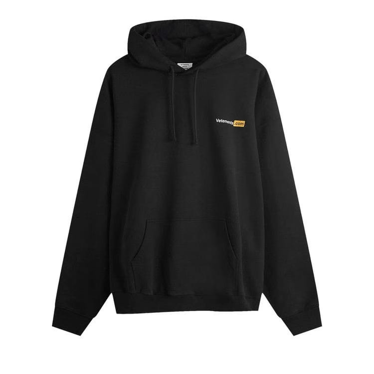Vetements XXX Logo Hoodie Black