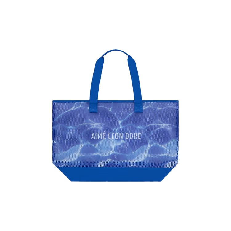 Aimé Leon Dore Aqua Print Mesh Tote Bag Blue