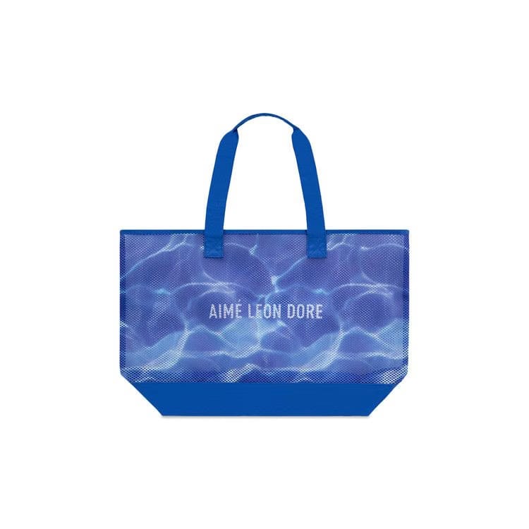 Aimé Leon Dore Aqua Print Mesh Tote Bag Blue