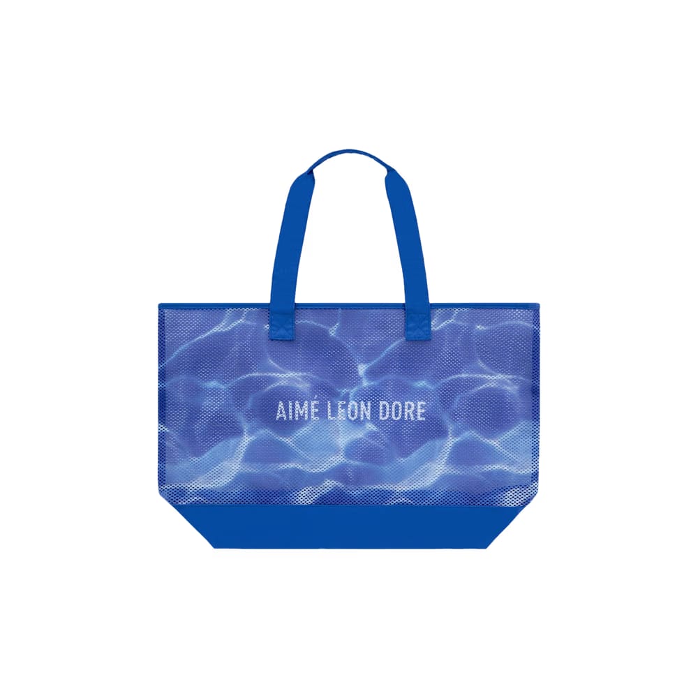 Aimé Leon Dore Aqua Print Mesh Tote Bag Blue