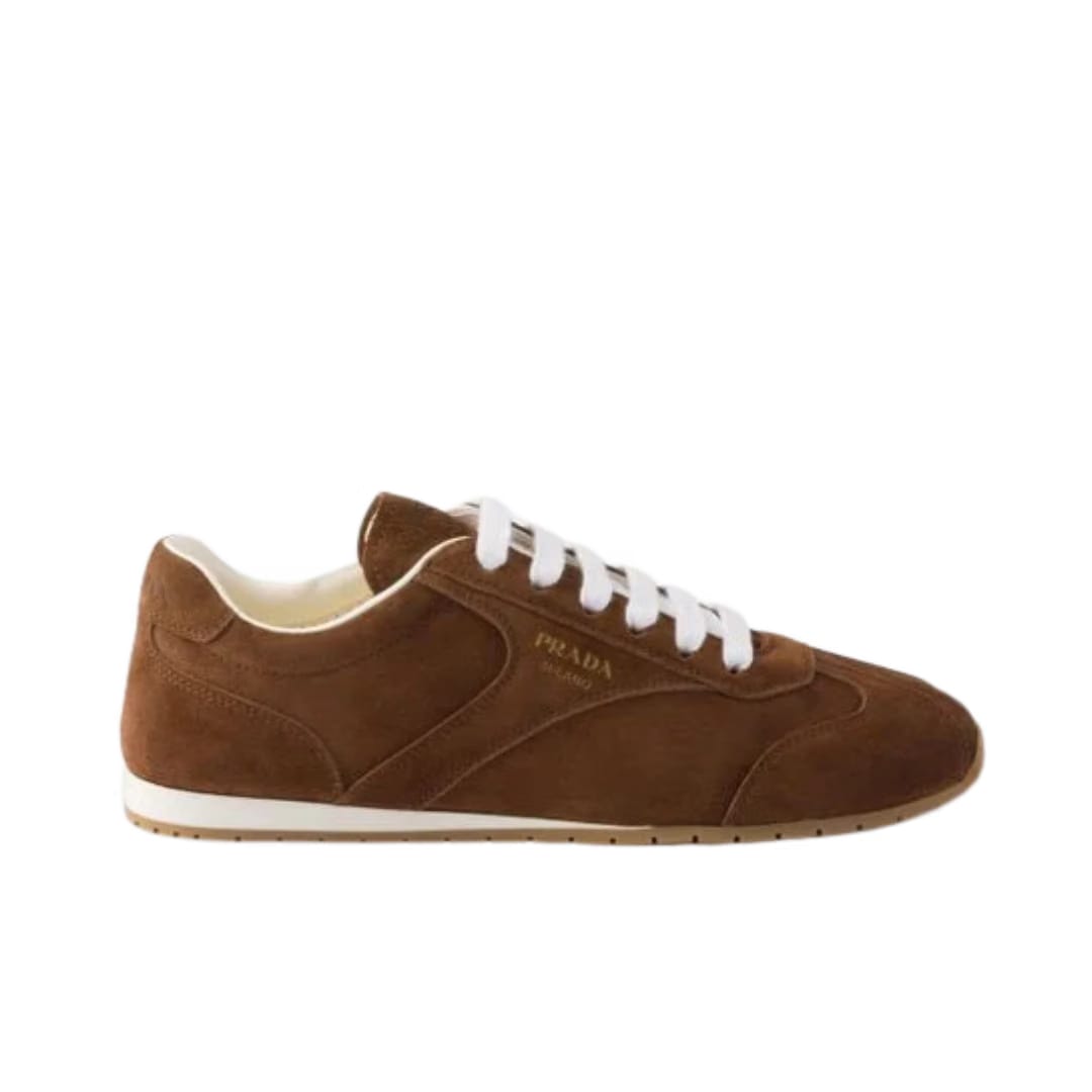 PRADA SUEDE BROWN SNEAKERS