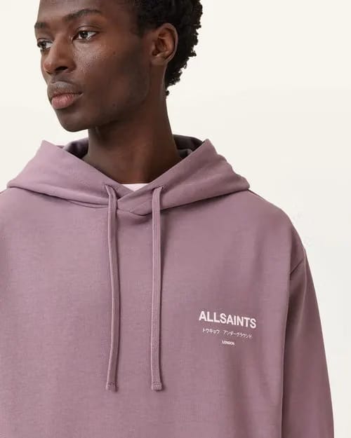 Underground Pullover Logo Hoodie purple color