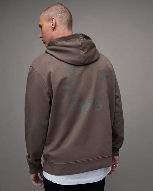 Tierra Pullover Circle Logo Hoodie Mid Brown