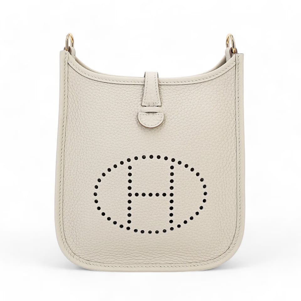 HERMÈS Mini Evelyne 16 Amazone Beton Clemence Gold hardware