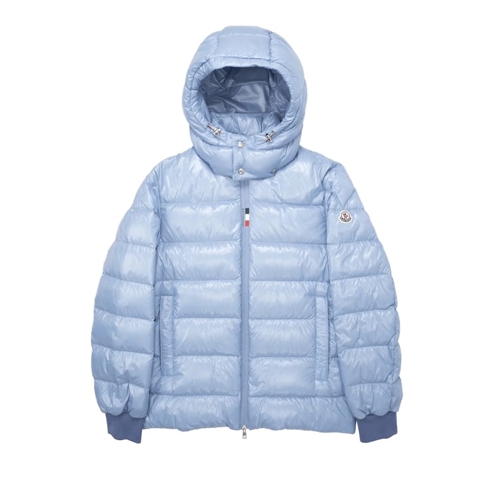 Moncler Cuvellier Shiny Puffer Jacket Blue
