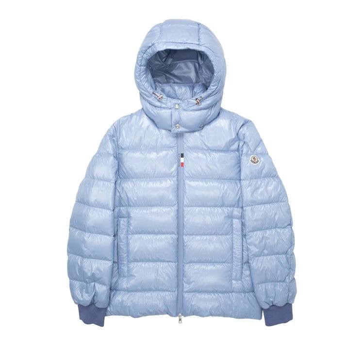 Moncler Cuvellier Shiny Puffer Jacket Blue