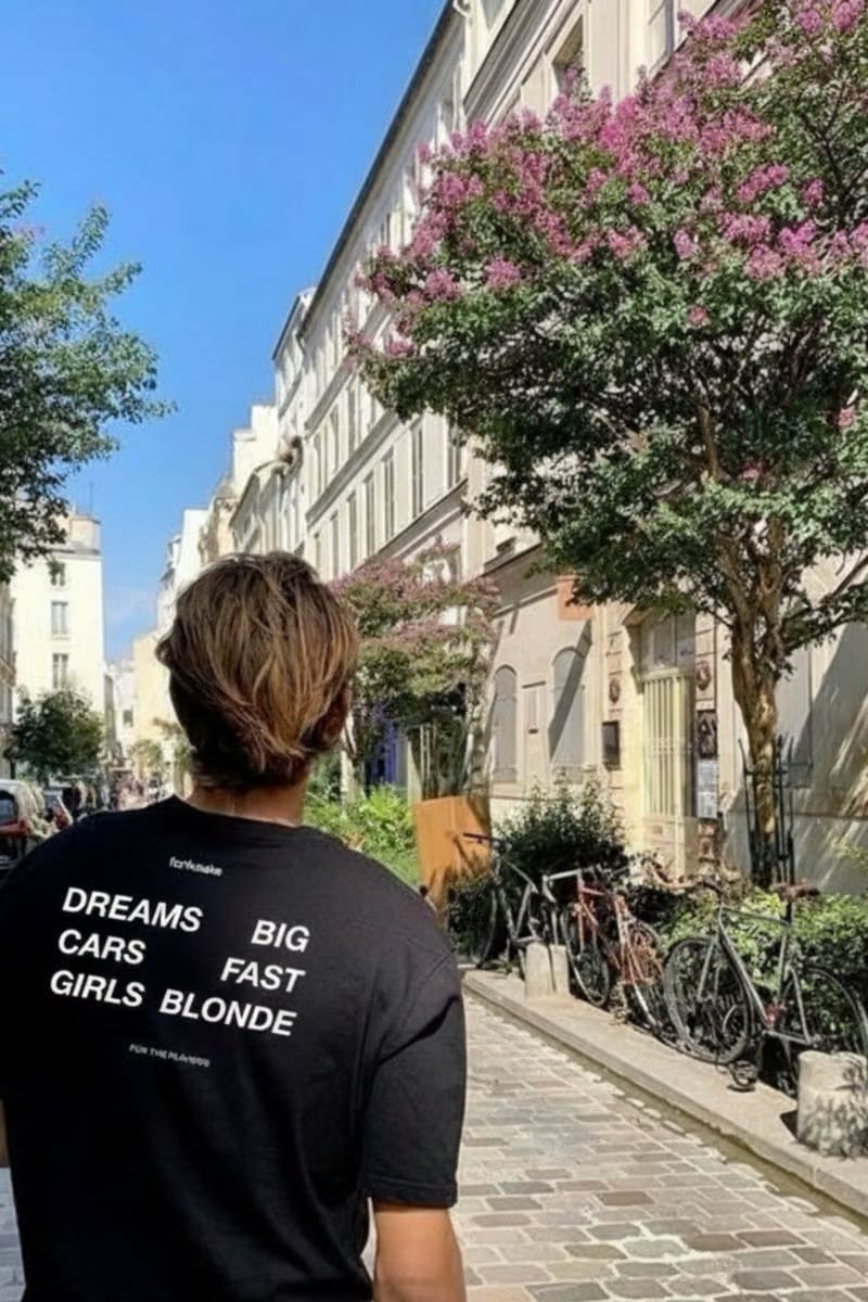 Forfksake Dreams Big Black T-Shirt