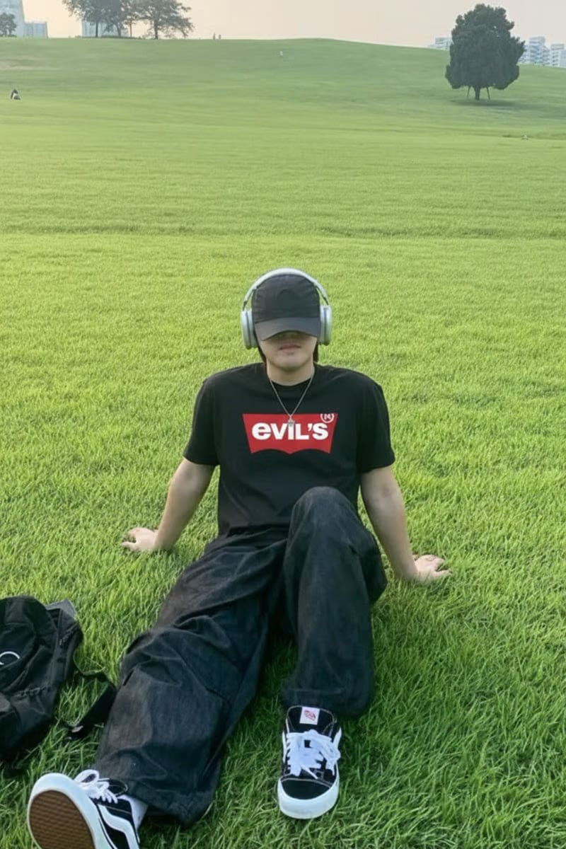 Forfksake Evil's Black T-Shirt