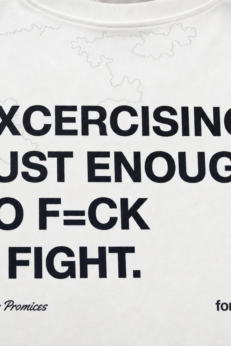 Forfksake Exercising White T-Shirt