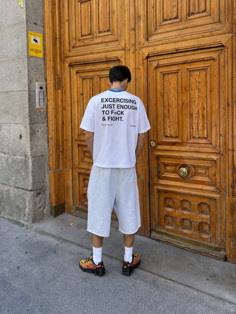 Forfksake Exercising White T-Shirt