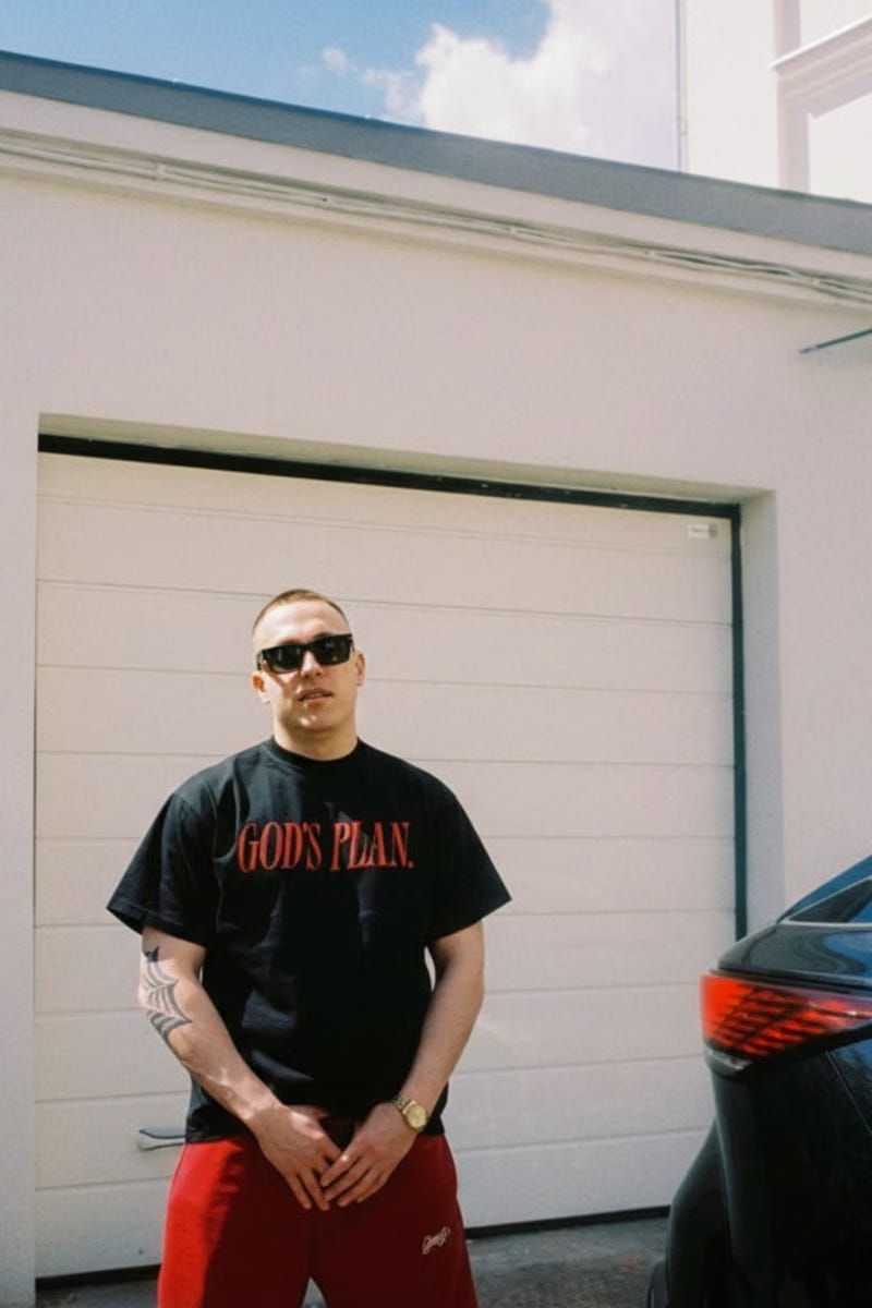 Forfksake God's Plan Black T-Shirt
