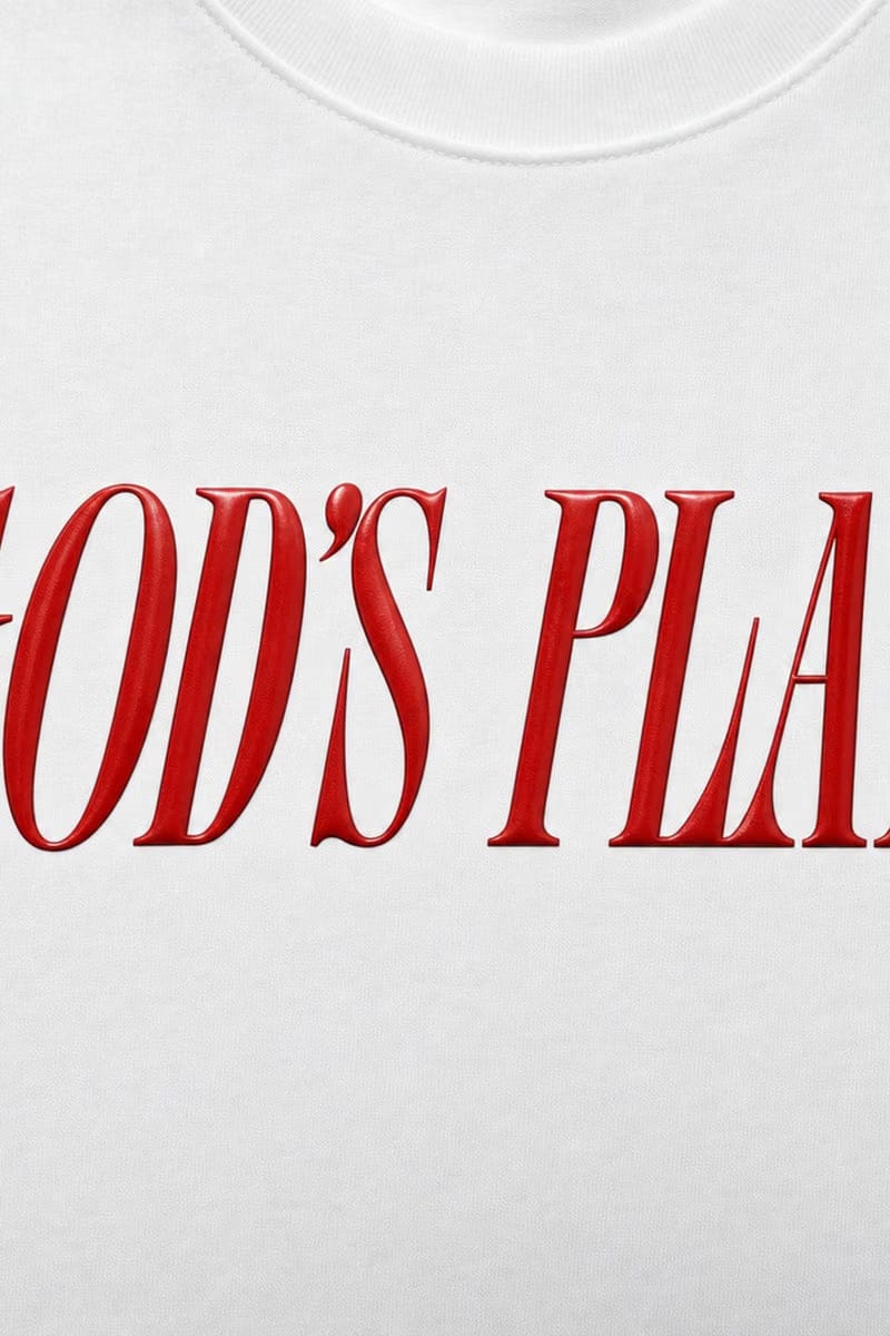 Forfksake God's Plan White T-Shirt