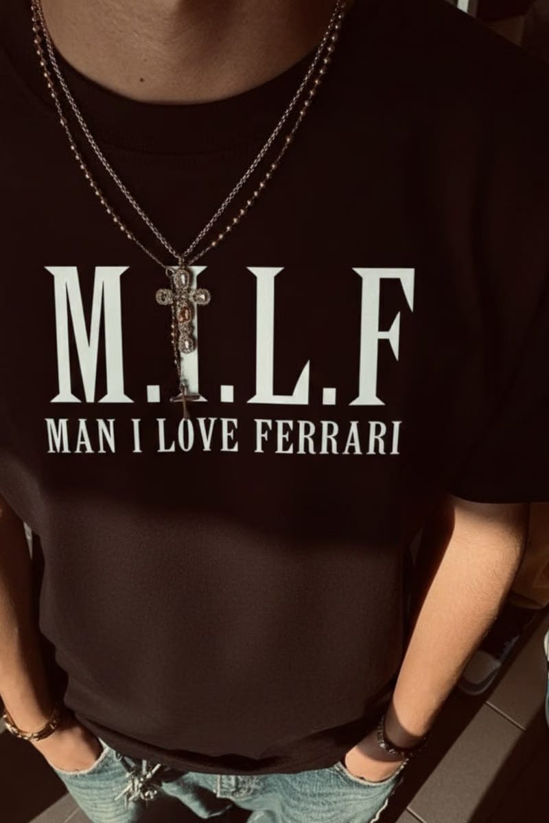 Forfksake M.I.L.F Black T-Shirt