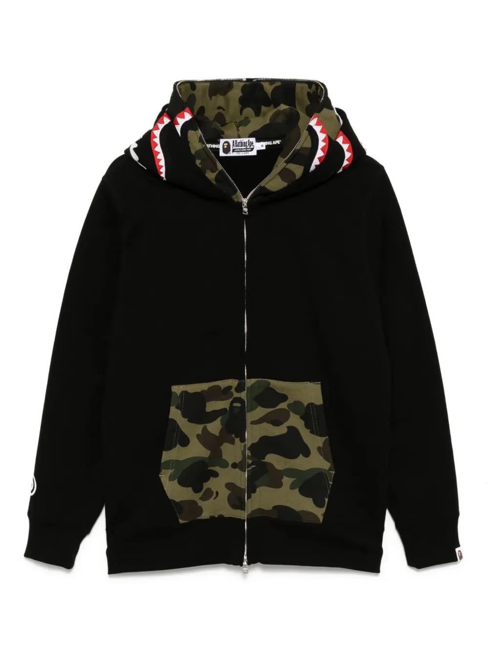 A BATHING APE shark full-zip Hoodie black