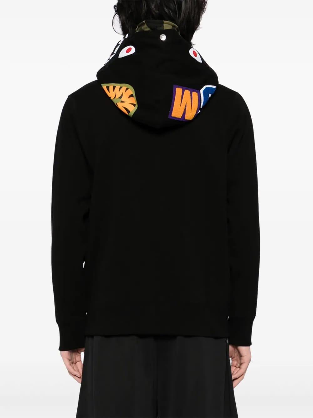 A BATHING APE shark full-zip Hoodie black