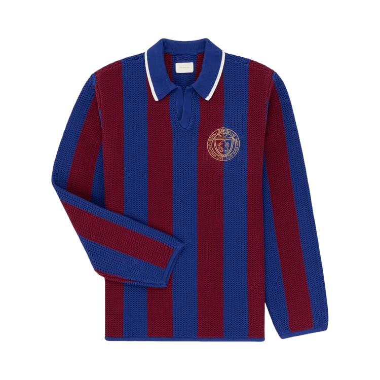 Aimé Leon Dore Long-Sleeve Knit Soccer Jersey Merlot/Royal