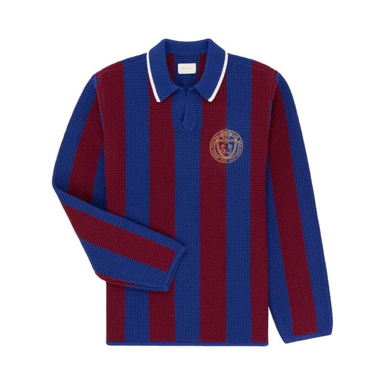 Aimé Leon Dore Long-Sleeve Knit Soccer Jersey Merlot/Royal