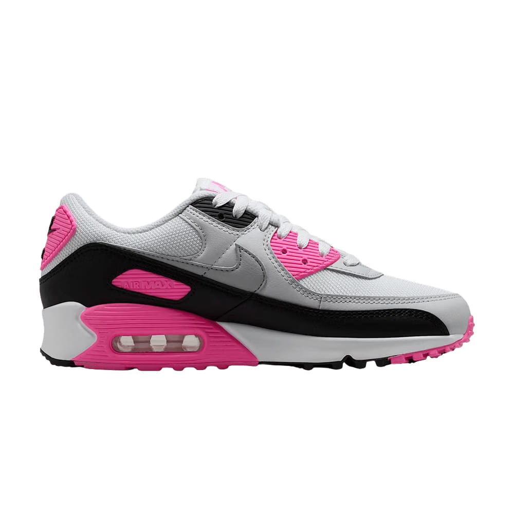 Nike Wmns Air Max 90 'White Pink Glow Black'
