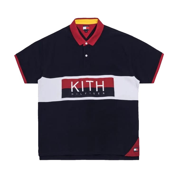 Kith x Tommy Hilfiger Chest Stripe Polo Navy