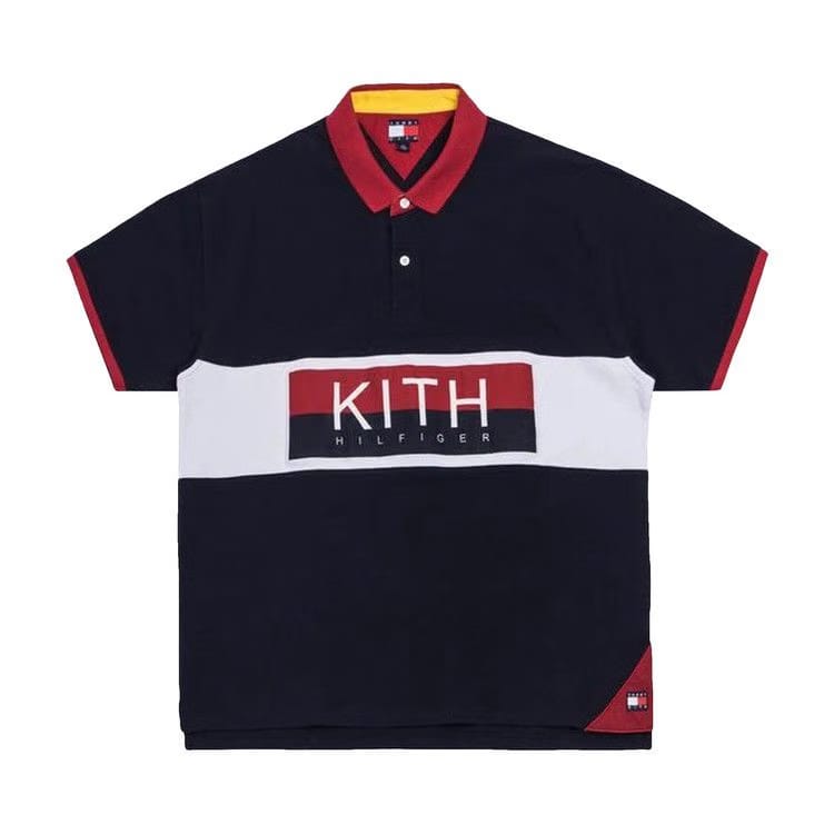 Kith x Tommy Hilfiger Chest Stripe Polo Navy