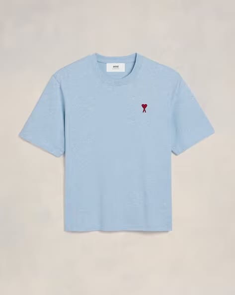 Ami De Coeur Organic Cotton Boxy Fit T-Shirt blue