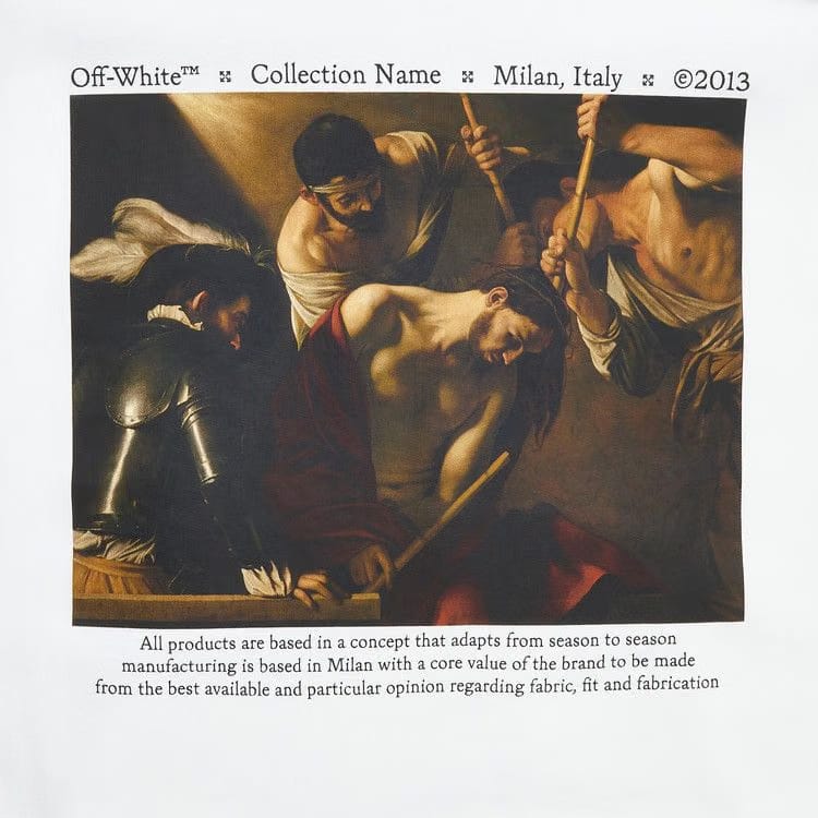 Off-White Caravaggio Crowning Over Hoodie White/Black