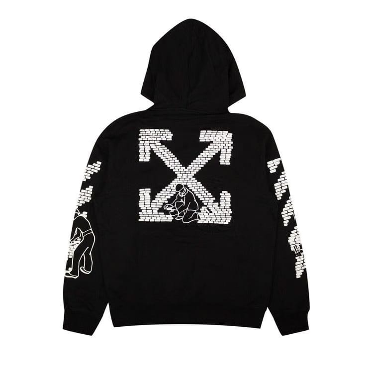 Off-White Bricks Slim Hoodie Black/White